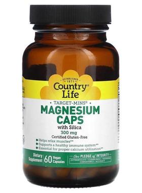 乡村生活,Target Mins® 镁硅素食胶囊，300 毫克，120 粒装