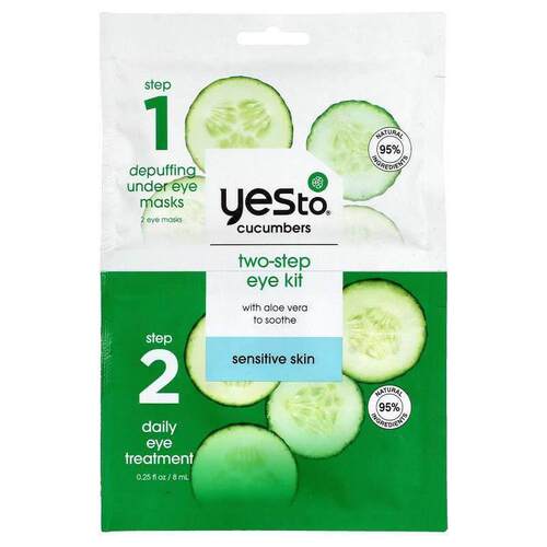 Yes to,Two-Step Eye Kit, Sensitive Skin, Cucumbers