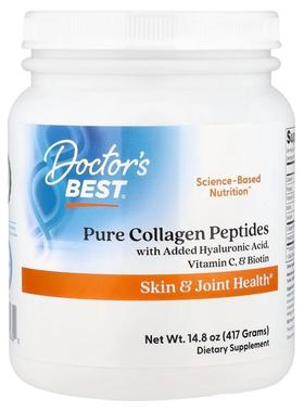 Doctor's Best,Pure Collagen Peptides With Added Hyaluronic A