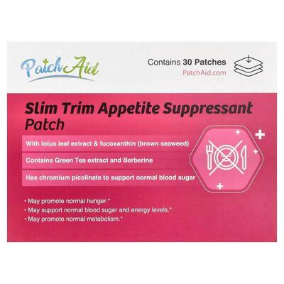 PatchAid,Slim Trim Appetite Suppressant Patch,  30 Patches