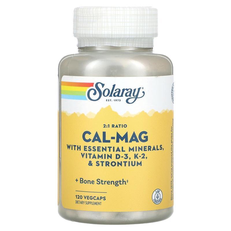 Solaray,2：1 比例 Cal-Mag，120 粒素食