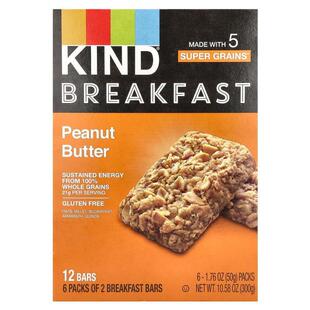 KIND Bars,Breakfast Bar, Peanut Butter, 12 Bars, 10.58 oz (3