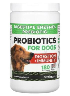StrellaLab,Probiotics for Dogs, 180 Soft Chews