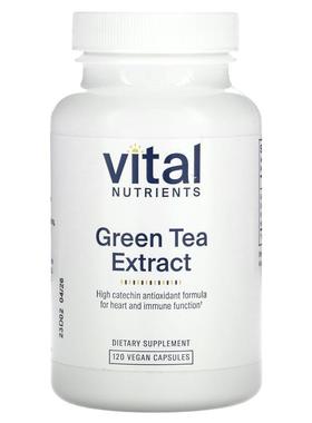 Vital Nutrients,Green Tea Extract, 120 Vegan Capsules