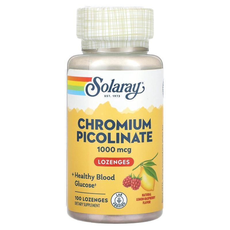 Solaray,Chromium Picolinate, Natural Lemon-Raspberry, 1,000