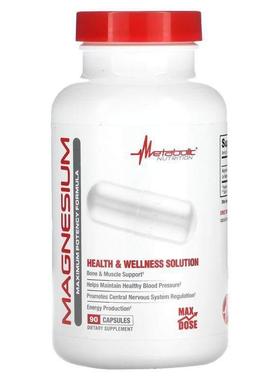 Metabolic Nutrition,Magnesium, Maximum Potency Formula, 90 C