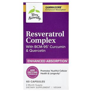 Terry Naturally,Resveratrol Complex with BCM-95® Curcumin &a