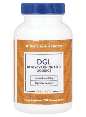 The Vitamin Shoppe,DGL, (Deglycyrrhizinated Licorice), 100 C