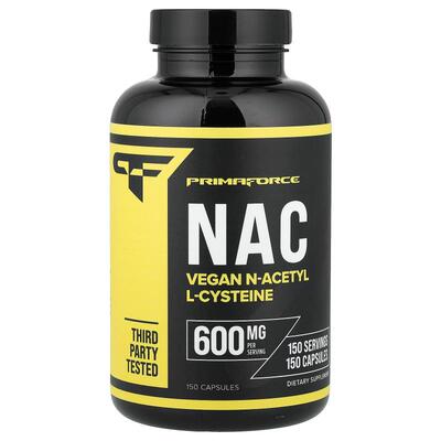 Primaforce,N-乙酰半胱氨酸（NAC），600 毫克，150 粒胶囊
