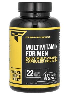 Primaforce,Multivitamin For Men, 120 Capsules
