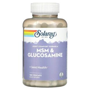 Solaray,MSM &amp;amp;amp;amp; Glucosamine, 90粒