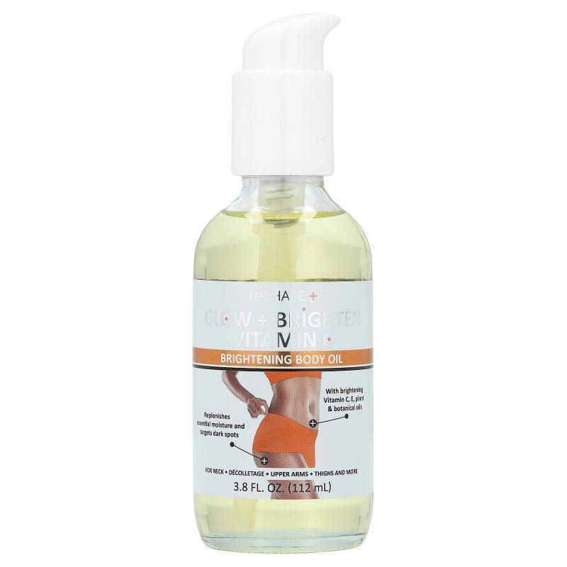 Reshape Plus,提亮维生素 C，亮彩身体油，3.8 液量盎司（112 毫