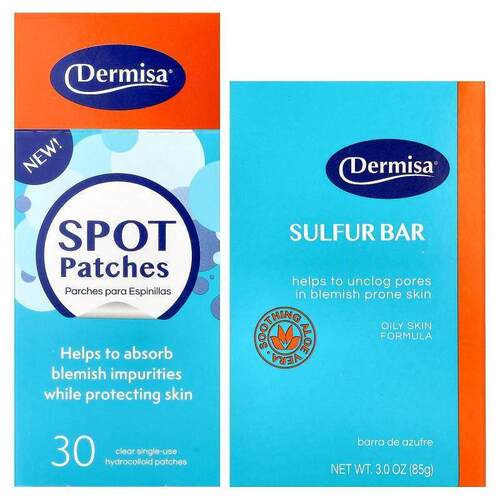 Dermisa,Acne Kit, For All Skin Types, 2 Piece Kit