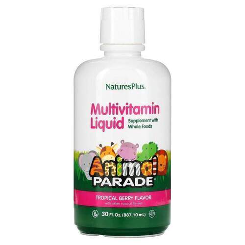 自然加,Animal Parade，多维生素液体，热带浆果味
