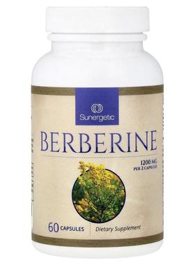 Sunergetic,小檗碱，60 粒胶囊（每粒胶囊 600 毫克）
