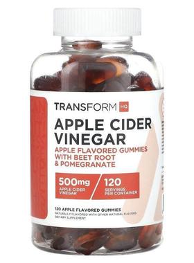 TransformHQ,苹果醋，500 毫克，120 粒苹果