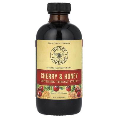 Honey Gardens,Soothing Throat Syrup, Cherry &amp;amp; Ho
