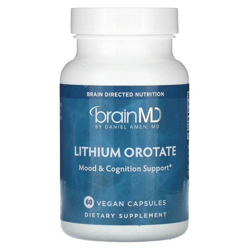 BrainMD,Lithium Orotate, 60 Vegan Capsules