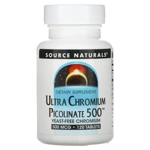 Source Naturals 高效吡啶甲酸铬片降糖