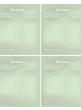 Biodance,清爽海带深层美容面膜，4 片，每片 1.19 盎司（34 克）