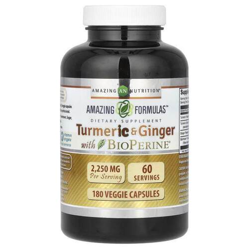 Amazing Nutrition,姜黄和姜，含 BioPerine