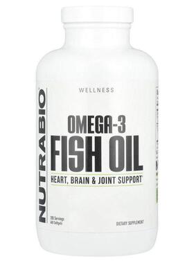 Nutrabio Labs,Omega-3 鱼油，400 粒软胶囊