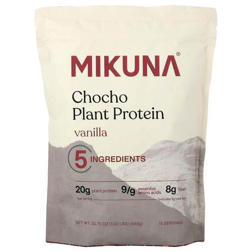 MIKUNA,Chocho Plant Protein Powder, Vanilla, 1.42 lbs (645 g