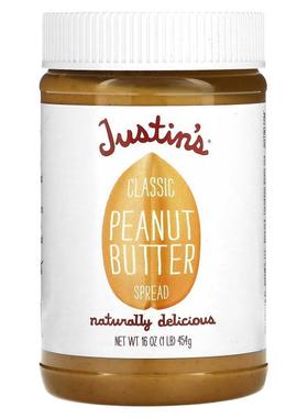 Justin's Nut Butter,蜂蜜花生酱混合，16盎司（454克）