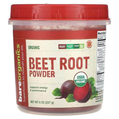 BareOrganics,Organic Beet Root Powder, 8 oz (227 g)
