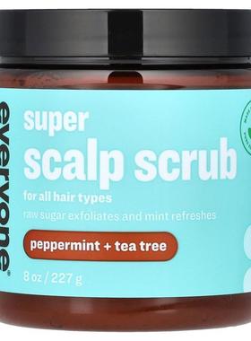 Everyone,Super Scalp Scrub, For All Hair Types, Peppermint +