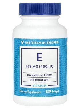 The Vitamin Shoppe,Vitamin E, 268 mg (400 IU), 120 Softgels