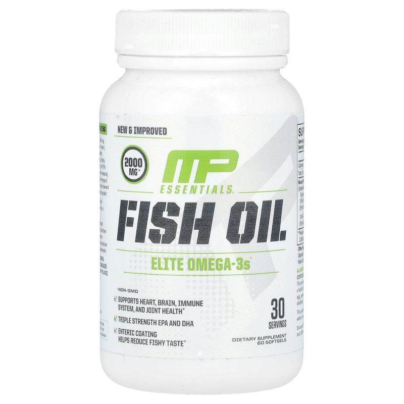 MP,Essential, Fish Oil, 2,000 mg, 60 Softgels (1,000 mg per