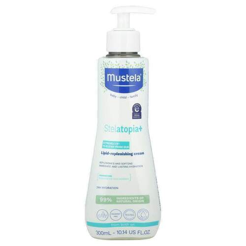 Mustela,婴儿，Stelatopia+ 脂质保湿霜，极干性皮肤