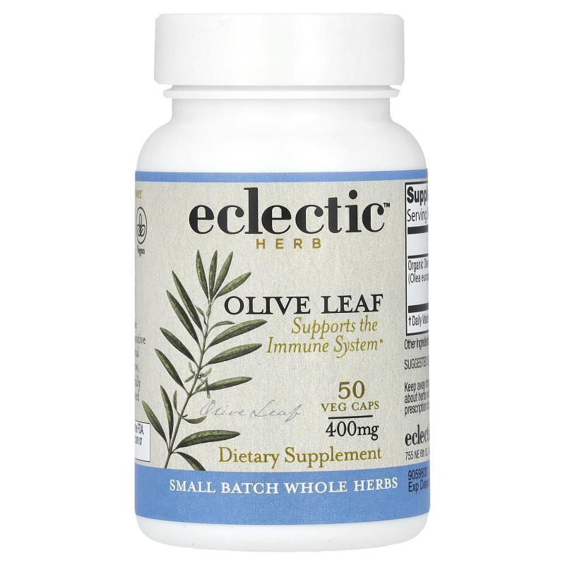 Eclectic Institute,Freeze Dried Olive Leaf, 400 mg, 50 Veg C