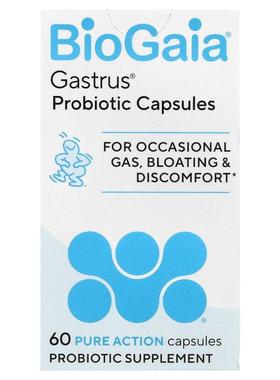 BioGaia,Gastrus® Probiotic Capsules, 60 Pure Action Capsules