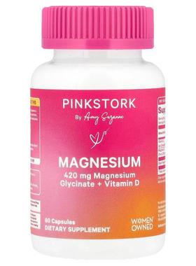 Pink Stork,镁，60 粒胶囊