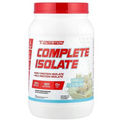 TC Nutrition,Complete Isolate, Vanilla Ice Cream, 2 lb (907