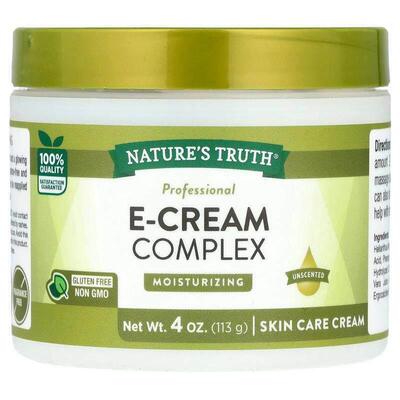 Nature's Truth,E-Cream Complex, Skin Care Cream, Unscented ,
