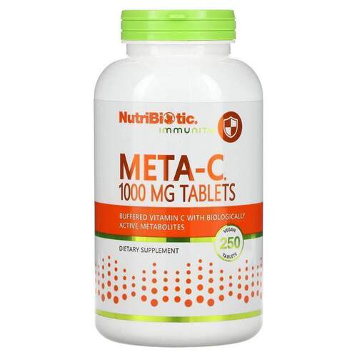 NutriBiotic,机体，Meta-C，1,000 毫克，100 片全素片剂
