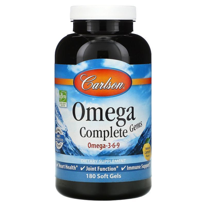 Carlson,Omega Complete Gems™ 软胶囊，180 粒装