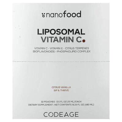 Codeage脂质体维生素C柑橘香草多种营养补充呵护肌肤健康