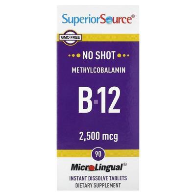 Superior Source,Methylcobalamin B-12, 2,500 mcg, 90 Instant