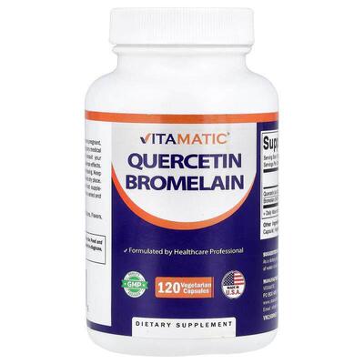 Vitamatic,Quercetin Bromelain, 120 Vegetarian Capsules