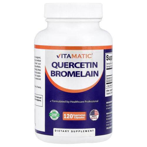 Vitamatic,Quercetin Bromelain, 120 Vegetarian Capsules
