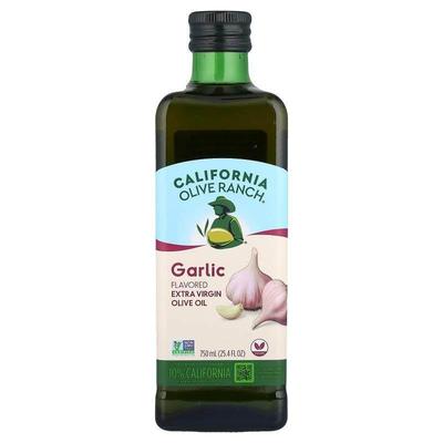加州橄榄牧场,Extra Virgin Olive Oil, Garlic, 25.4 fl oz (750