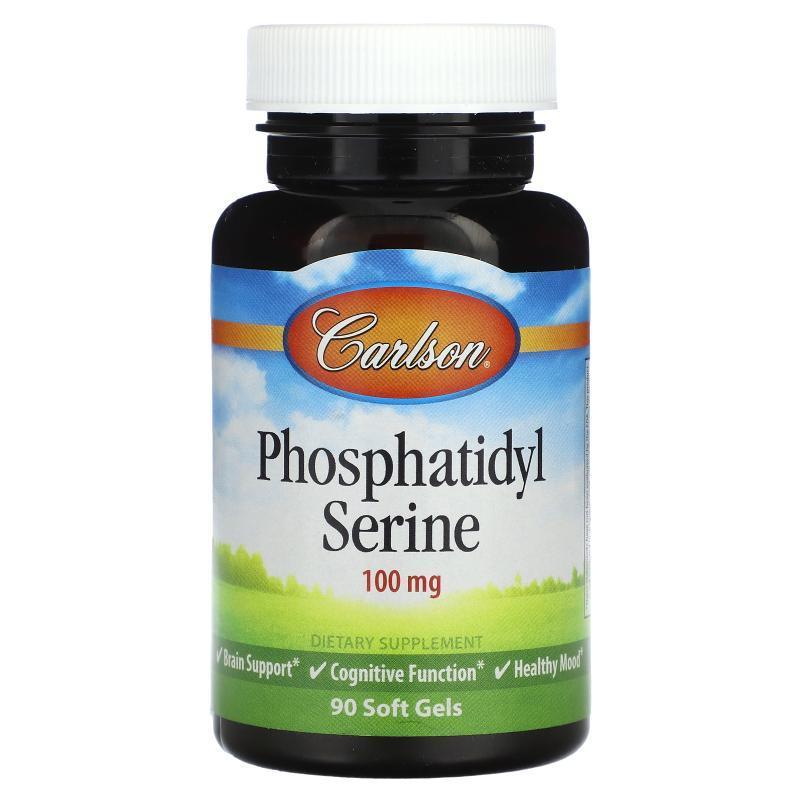 Carlson,Phosphatidyl Serine, 100 mg, 90 Soft Gels