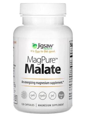 Jigsaw Health,MagPure Malate，120 粒胶囊