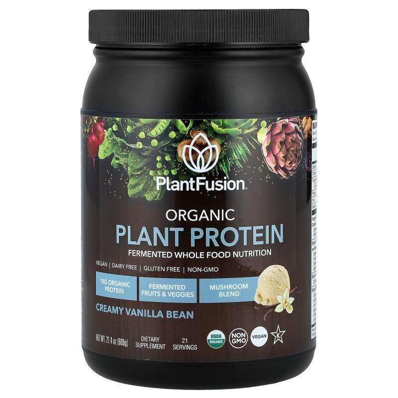 PlantFusion,有机植物蛋白质,奶油香草豆