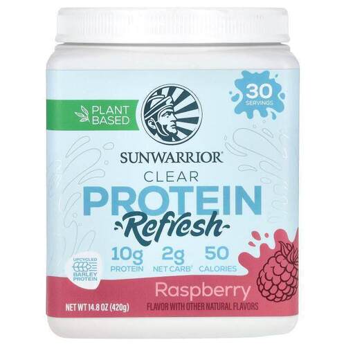 太阳勇士,Clear Protein Refresh, Raspberry, 14.8 oz (420 g)