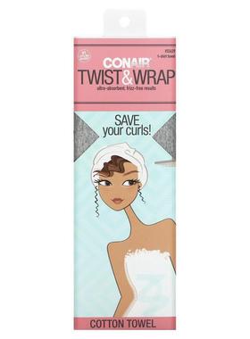 Conair拧裹棉质毛巾1条